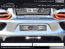 Tablet Screenshot of marque1cars.com